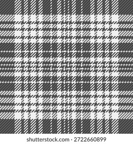Tela inconsútil del fondo de la plataforma, tartán del Vector de la textura amable. Patrón textil a cuadros de ventana en paleta de colores blanco y neutro.