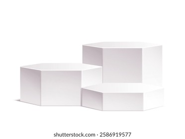 Platform or empty pedestal. Podium for product. Vector