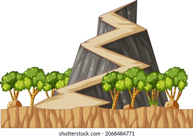 Platform Game Objects and Elements illustration