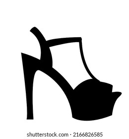 Platform Heels Icon Silhouette For Woman