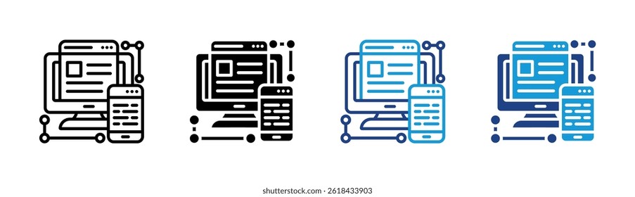 Platform Icon Element For Design