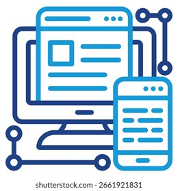 Platform Icon Element For Design