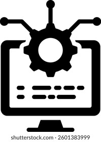 Platform Icon Glyph Vector Illustration
