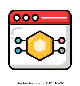 Plattformsymbol, Nicht fungibler Token, Digitale Technologie.