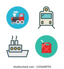 platform icon set. vector set about train, oil platform and oil icons set.