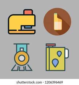 platform icon set. vector set about oil, drilling, oils and train icons set.