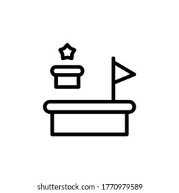 Platform icon. Simple line, outline vector elements of video game icons for ui and ux, website or mobile application