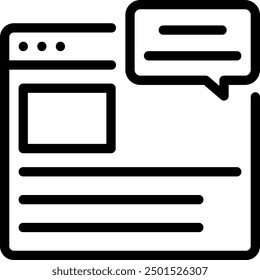 platform line icon illustration vector