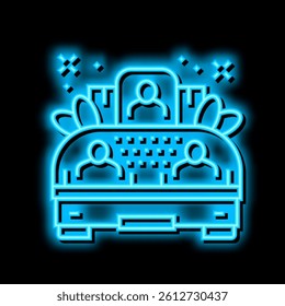 platform on parade neon light sign vector. platform on parade illustration