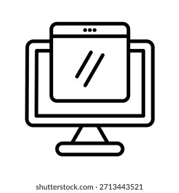 Ilustración vectorial de iconos de contorno de plataforma