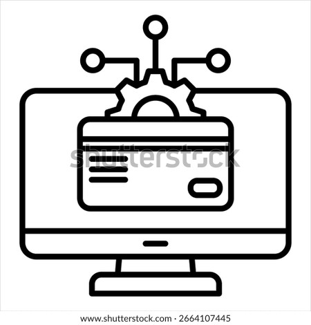 Platform Outline Icon Vector Illustration