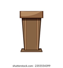 platform podium cartoon. display pedestal, stand abstract, scene studio platform podium sign. isolated symbol vector illustration