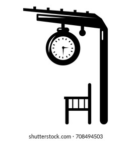 Platform railway icon . Simple illustration of platform railway vector icon for web design isolated on white background