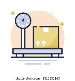 Platform Scale Vector Icon