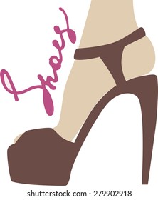 platform shoes and high heels.