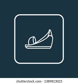 Platform shoes icon line symbol. Premium quality isolated footwear element in trendy style.