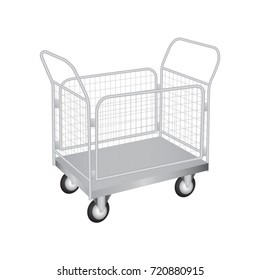 Platform Trolley With Mesh Side