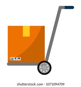 platform trolleys with delivery box package