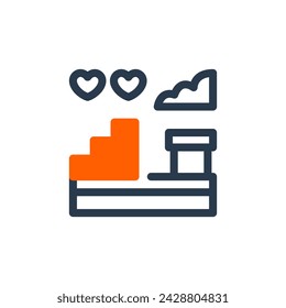 Platform Vector Illustration for Game Asset
