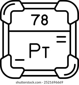 Platinum Line Vektor Icon Design