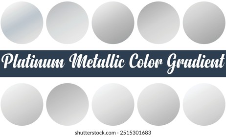 Platinum Metallic Color Gradient Set