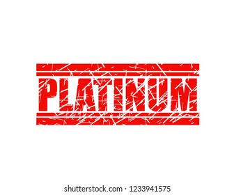 Platinum red stamp