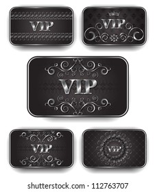 Platinum vip cards in royal style