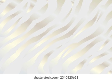 Platinum zebra background. Bright gradient, vector pattern, shiny effect. Wild style