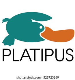 Platipus sign animal vector