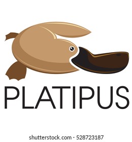 Platipus sign animal vector