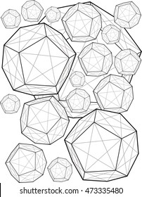 Platonic solids  of Dodecahedrons