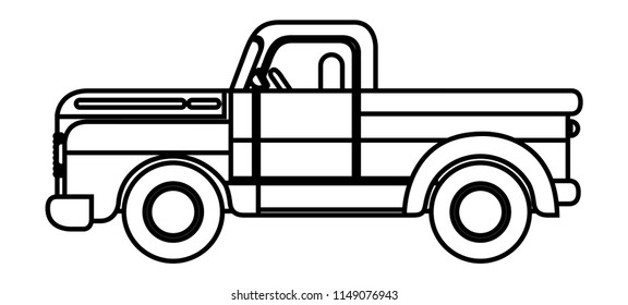 Platos truck isolated icon