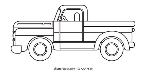 Platos truck isolated icon