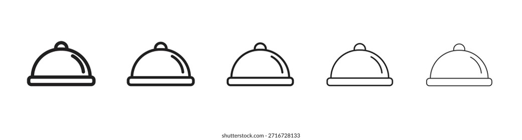 Diseño del icono del plato, logotipo, App, UI. Ilustración vectorial, EPS