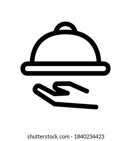 icono de bandeja o logotipo símbolo de signo aislado ilustración vectorial - iconos vectoriales de estilo negro de alta calidad
