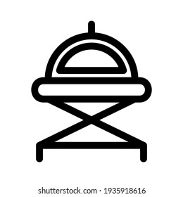 icono de bandeja o logotipo símbolo de signo aislado ilustración vectorial - iconos vectoriales de estilo negro de alta calidad
