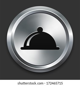 Platter Icon on Metallic Button Collection