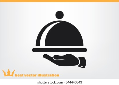 platter icon vector illustration