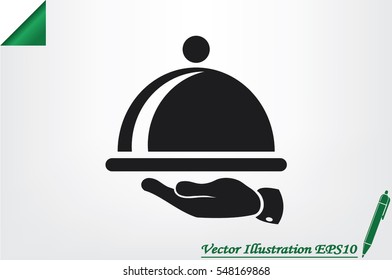 platter icon vector illustration eps10