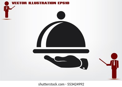platter icon vector illustration eps10