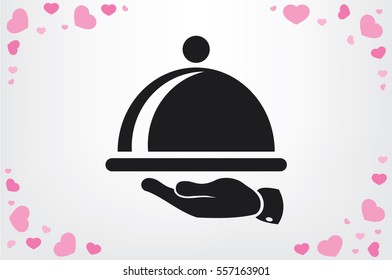platter icon vector illustration eps10
