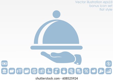 platter icon vector illustration eps10
