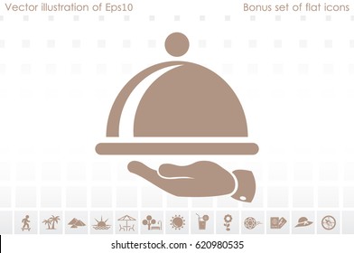 platter icon vector illustration eps10