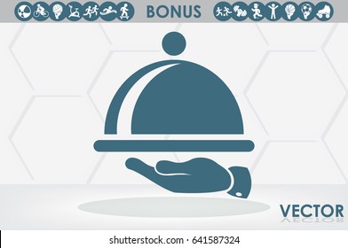 platter icon vector illustration eps10