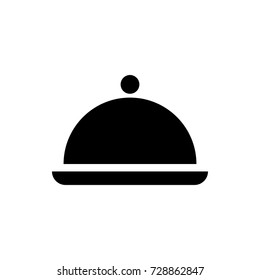 platter icon vector isolated on white background