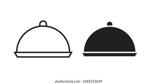 Símbolo de signo de Vector de icono de plato
