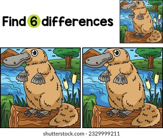 Platypus Animal Find The Differences