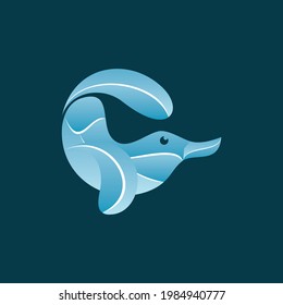 Platypus Animal Vector Logo Design