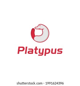 Platypus Animal Vector Logo Design