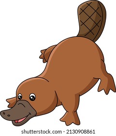 Platypus Cartoon Clipart Art Animal Illustration